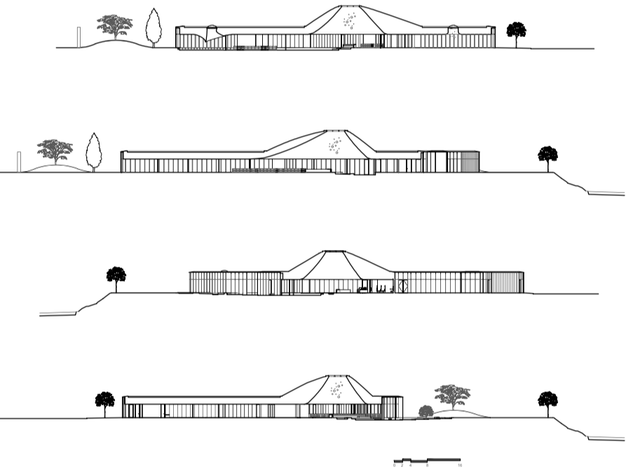 Springdale图书馆与Komagata Maru公园设计分析图