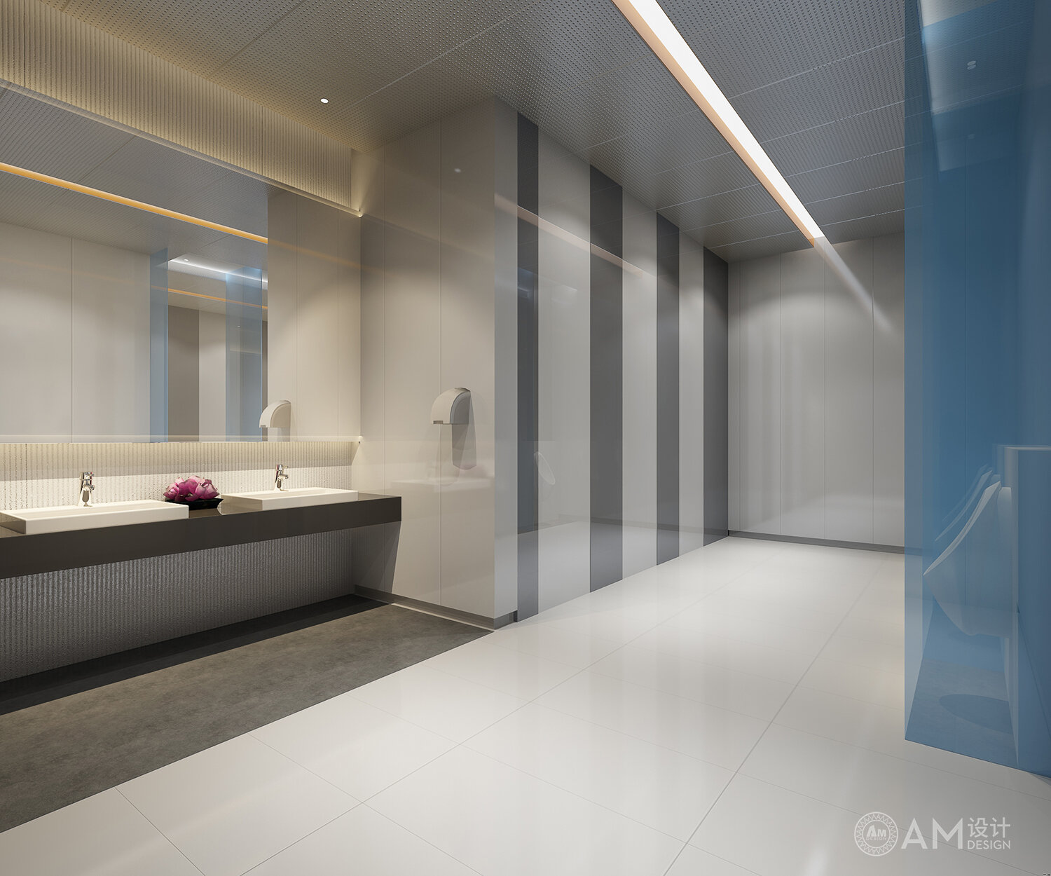 AM设计 | 北京通州新城热力办公楼卫生间设计